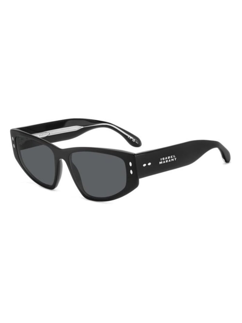 New Isabel Marant Women's Sunglasses Black Square Grey Lens Acetate Frame IM S